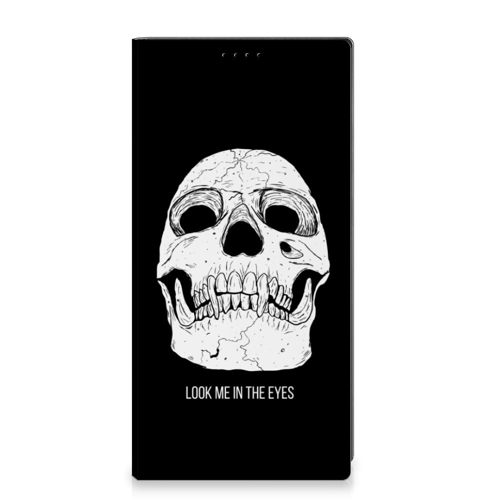 Mobiel BookCase Samsung Galaxy S23 Ultra Skull Eyes - B2C Telecom