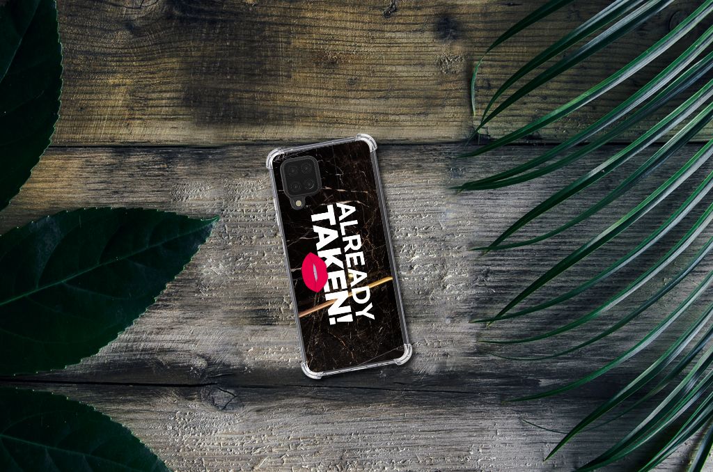 Samsung Galaxy A12 Telefoonhoesje met tekst Already Taken Black - B2C Telecom