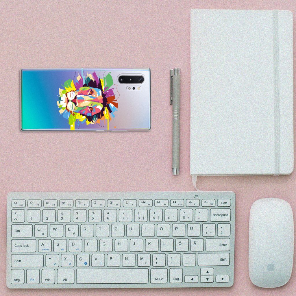 Samsung Galaxy Note 10 Plus Telefoonhoesje met Naam Lion Color