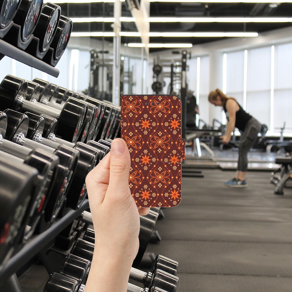 Samsung Galaxy Xcover 3 | Xcover 3 VE Telefoon Hoesje Batik Brown