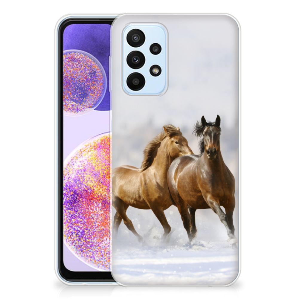 Samsung Galaxy A23 TPU Hoesje Paarden