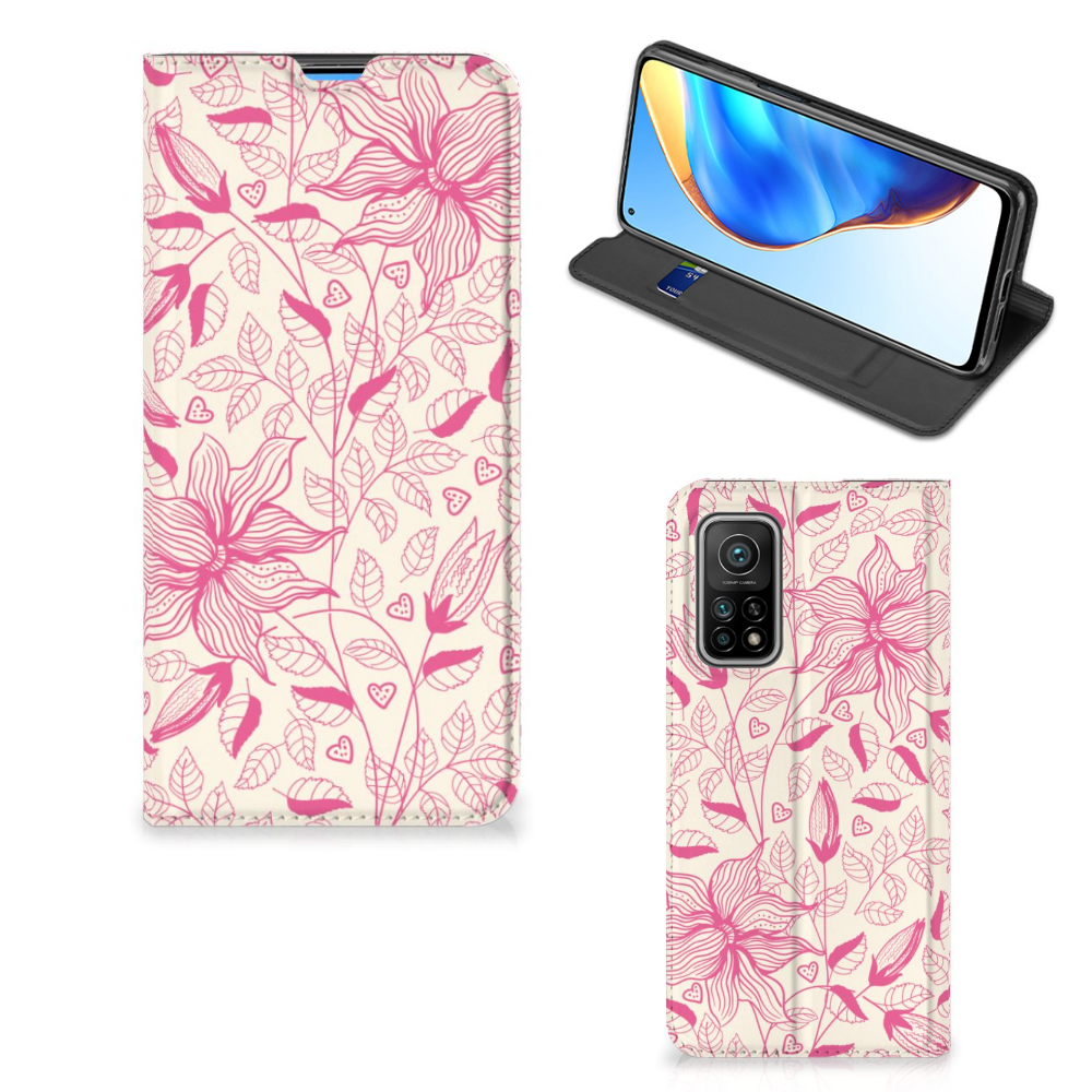 Xiaomi Mi 10T | 10T Pro Smart Cover Pink Flowers - B2C Telecom