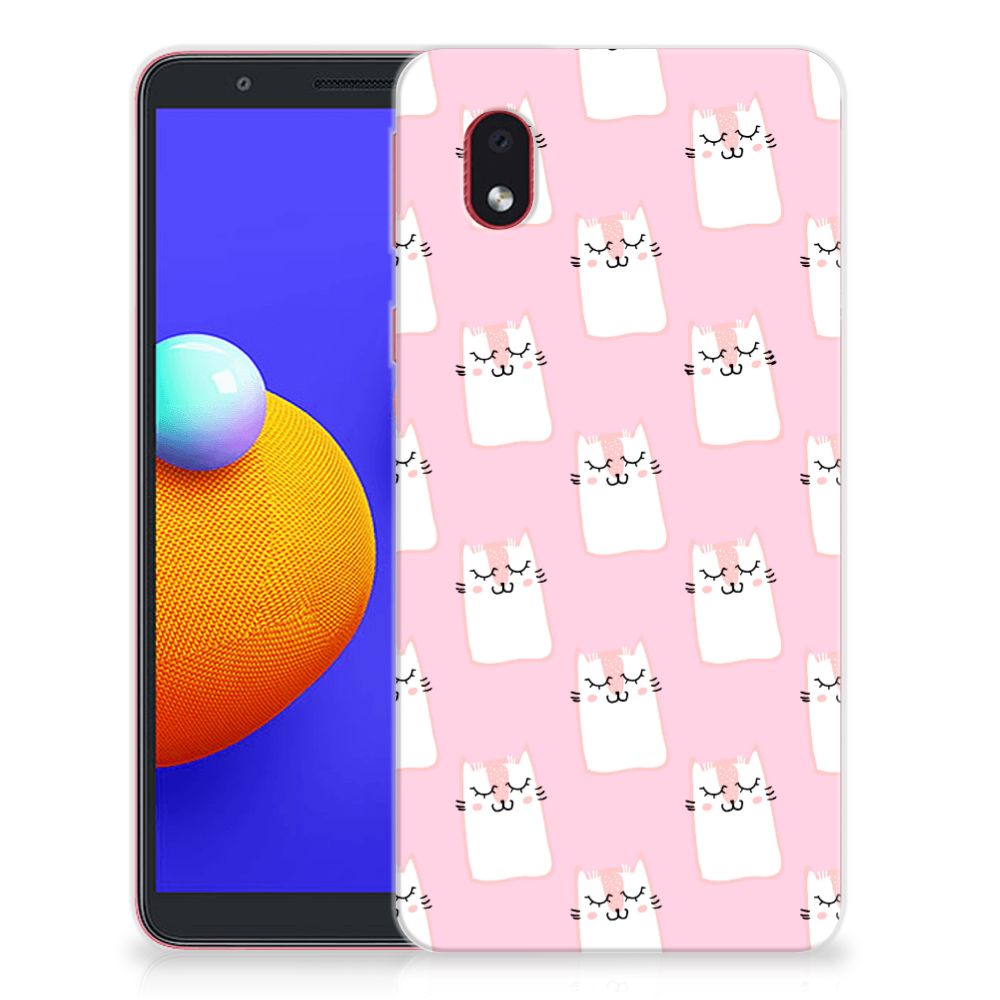 Samsung Galaxy A01 Core TPU Hoesje Sleeping Cats