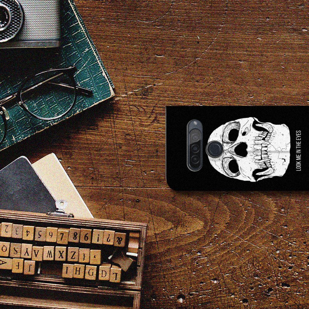 Mobiel BookCase LG G8s Thinq Skull Eyes - B2C Telecom