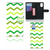 Samsung Galaxy A02s | M02s Telefoon Hoesje Zigzag Groen