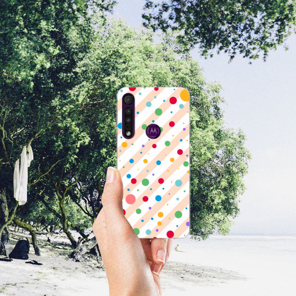 Motorola One Macro TPU bumper Dots