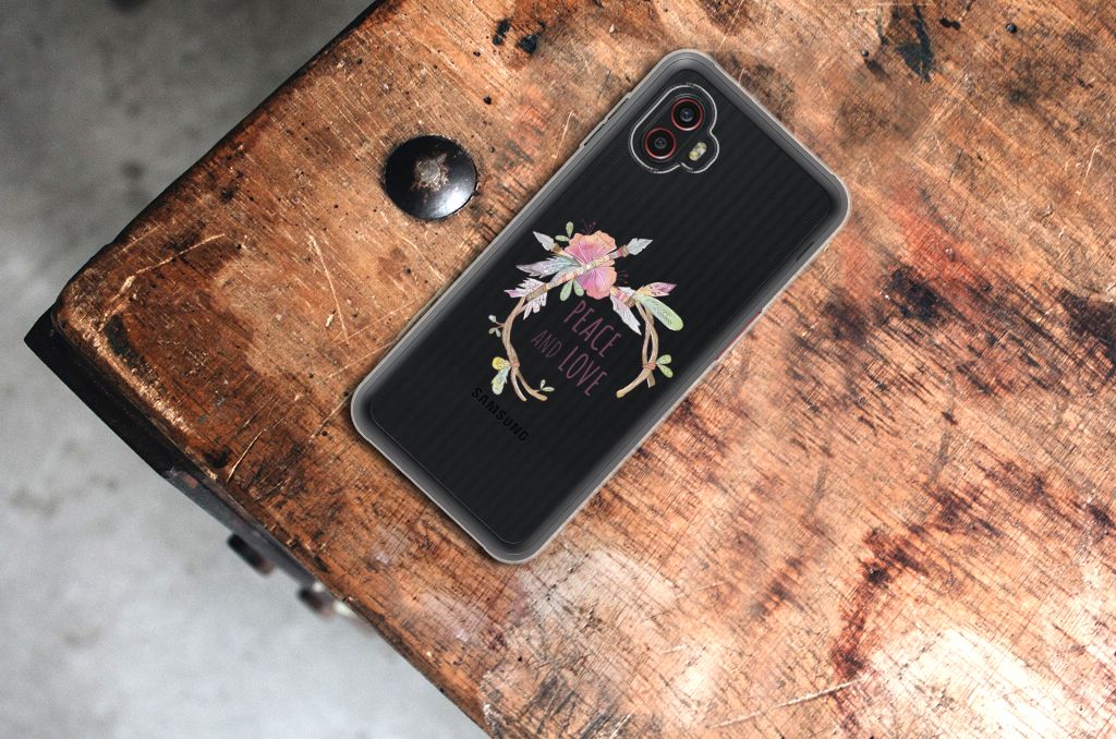 Samsung Galaxy Xcover 6 Pro Telefoonhoesje met Naam Boho Text B2C Telecom