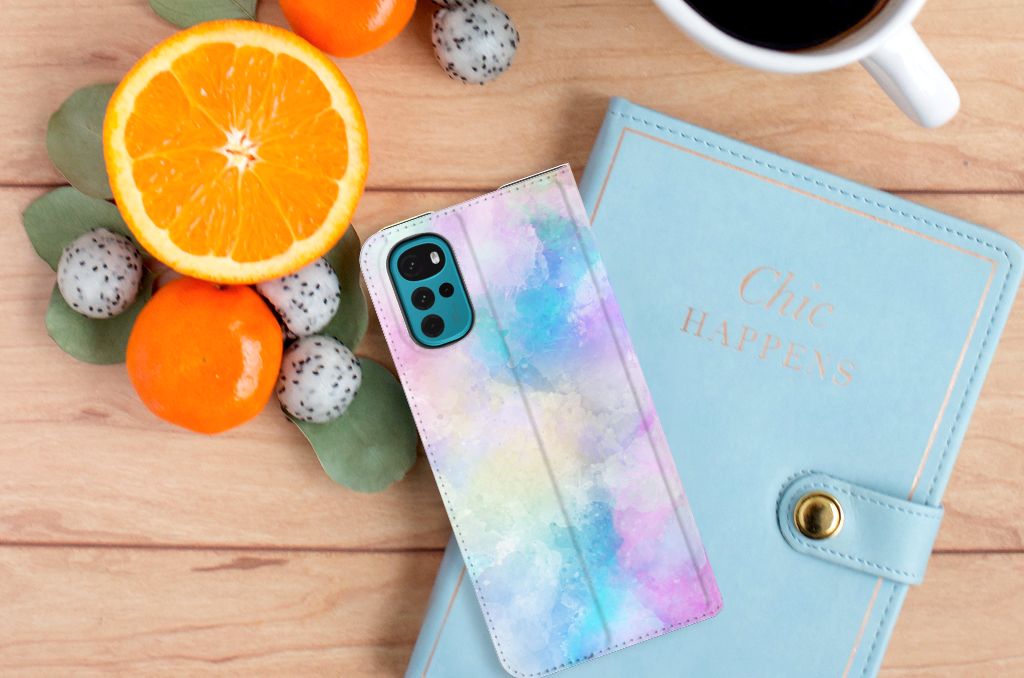 Bookcase Motorola Moto G22 Watercolor Light - B2C Telecom