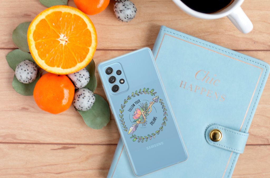 Samsung Galaxy A72 Telefoonhoesje met Naam Boho Dreams B2C Telecom