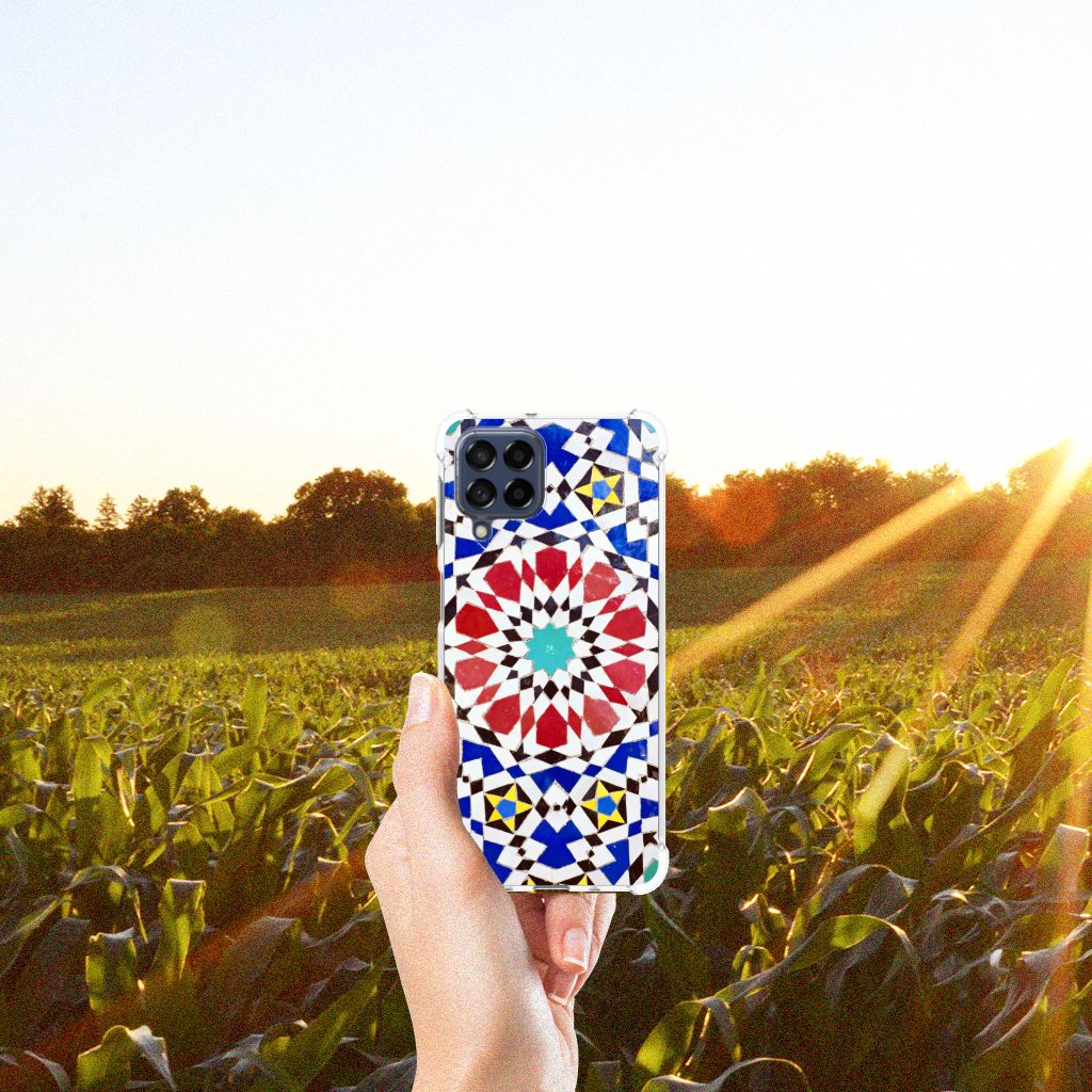 Samsung Galaxy M53 Anti-Shock Hoesje Mozaïek B2C Telecom