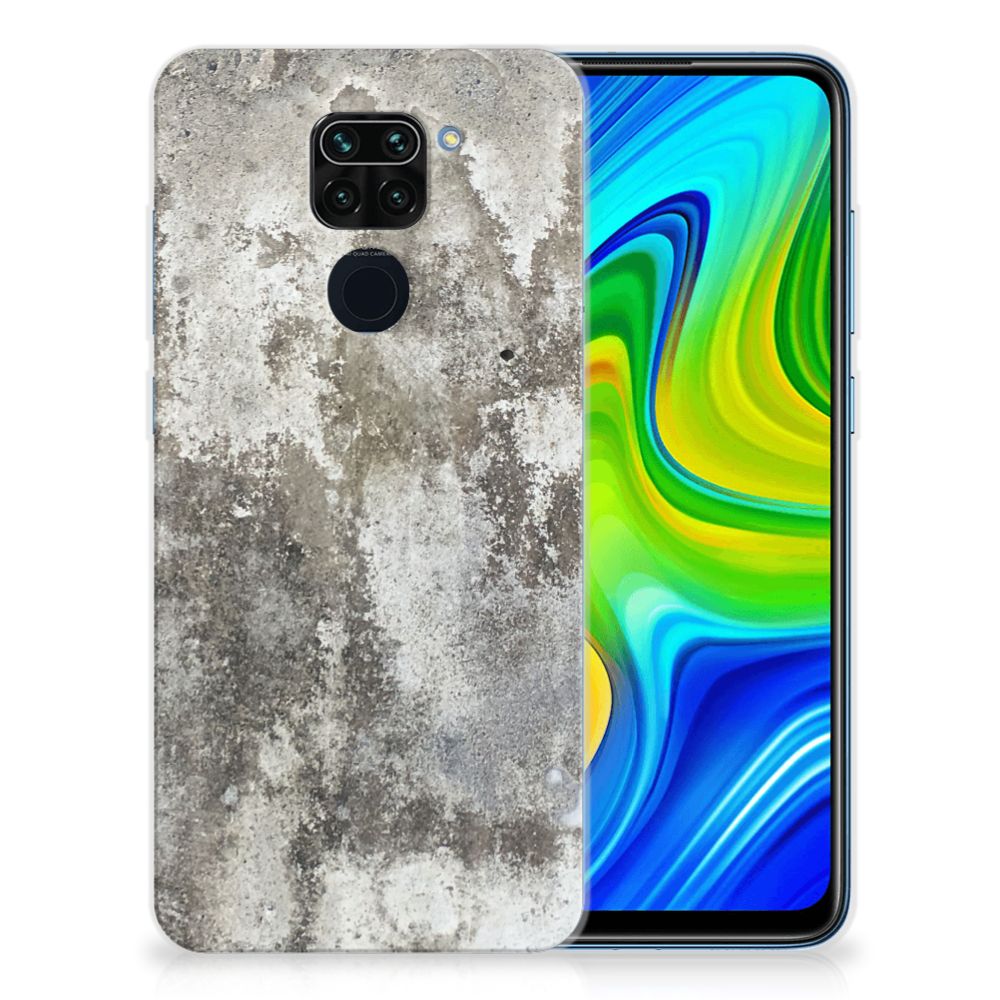 Xiaomi Redmi Note9 TPU Siliconen Hoesje Beton Print B2C Telecom