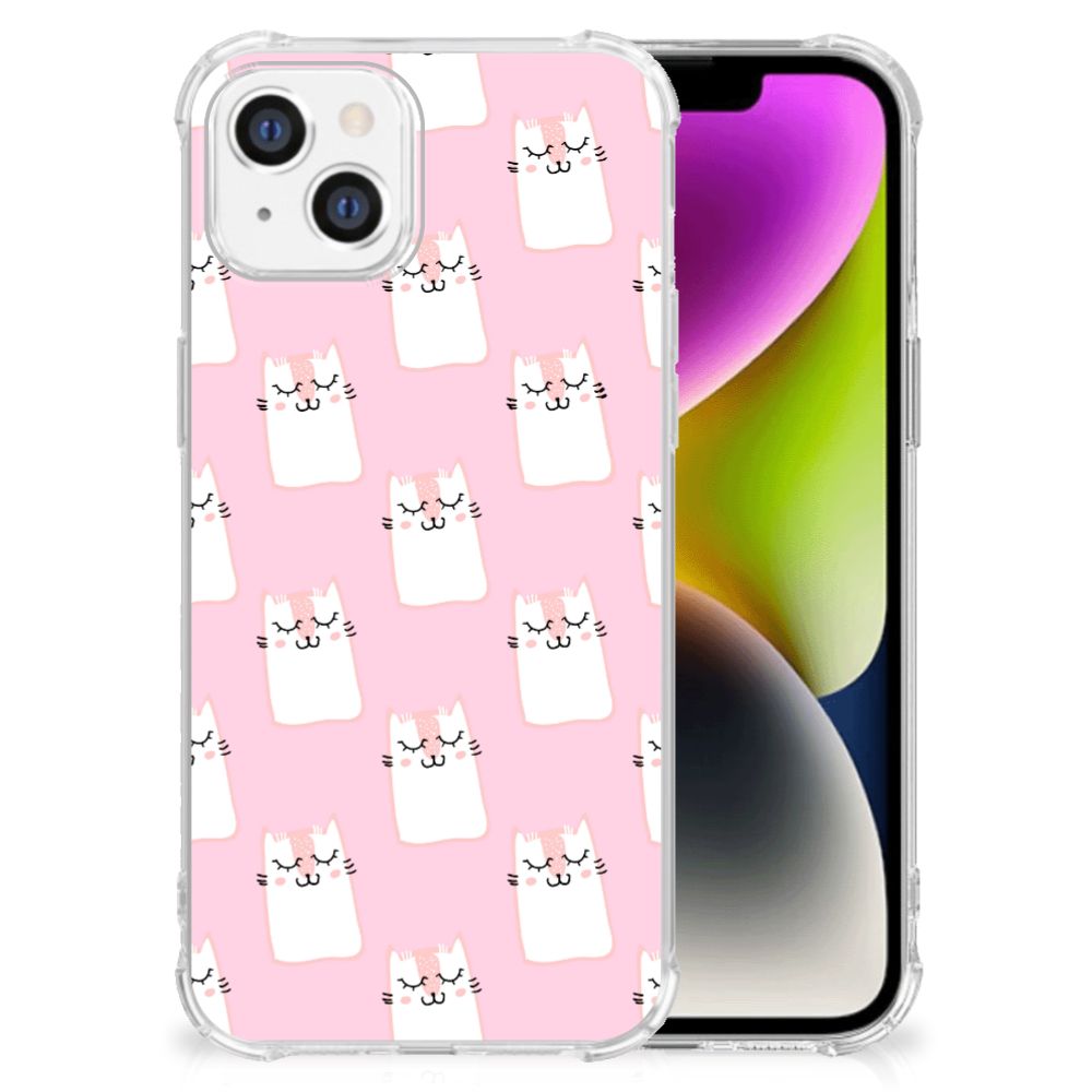 iPhone 14 Case Anti-shock Sleeping Cats