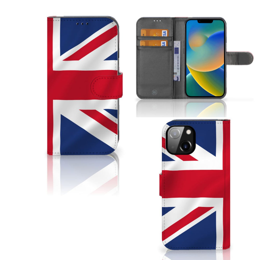 Apple iPhone 14 Bookstyle Case Groot-Brittannië