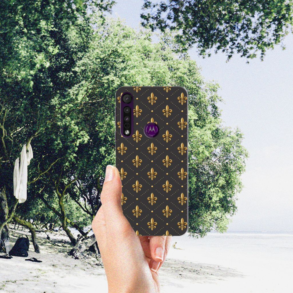 Motorola One Macro TPU bumper Franse Lelie B2C Telecom
