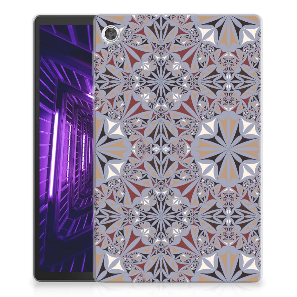 Lenovo Tab M10 Plus Tablet Back Cover Flower Tiles