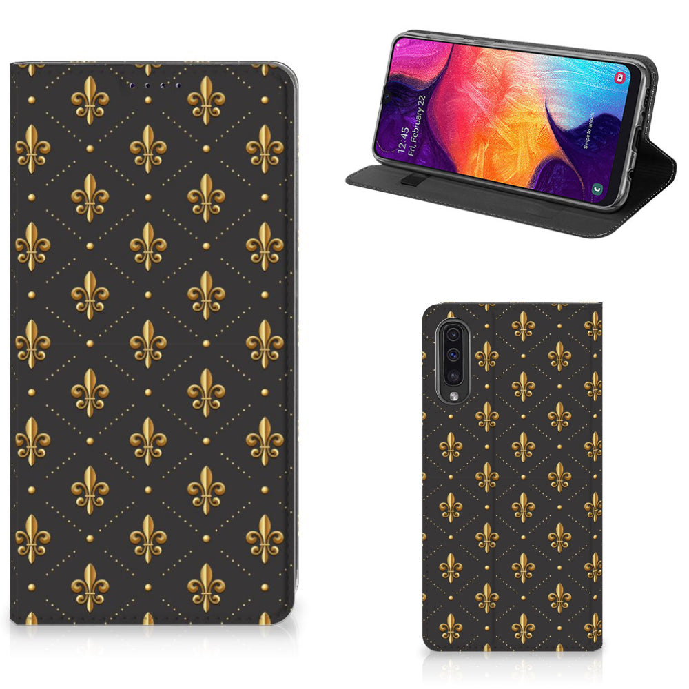 Samsung Galaxy A50 Hoesje met Magneet Franse Lelie