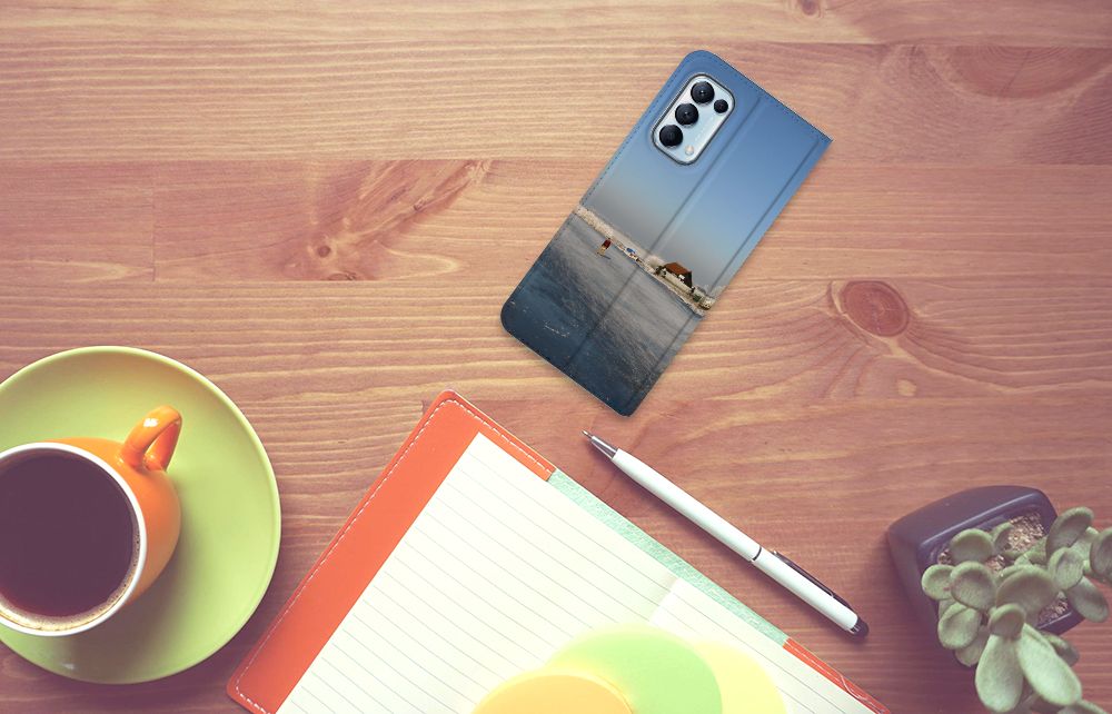OPPO Find X3 Lite Book Cover Schaatsers - B2C Telecom