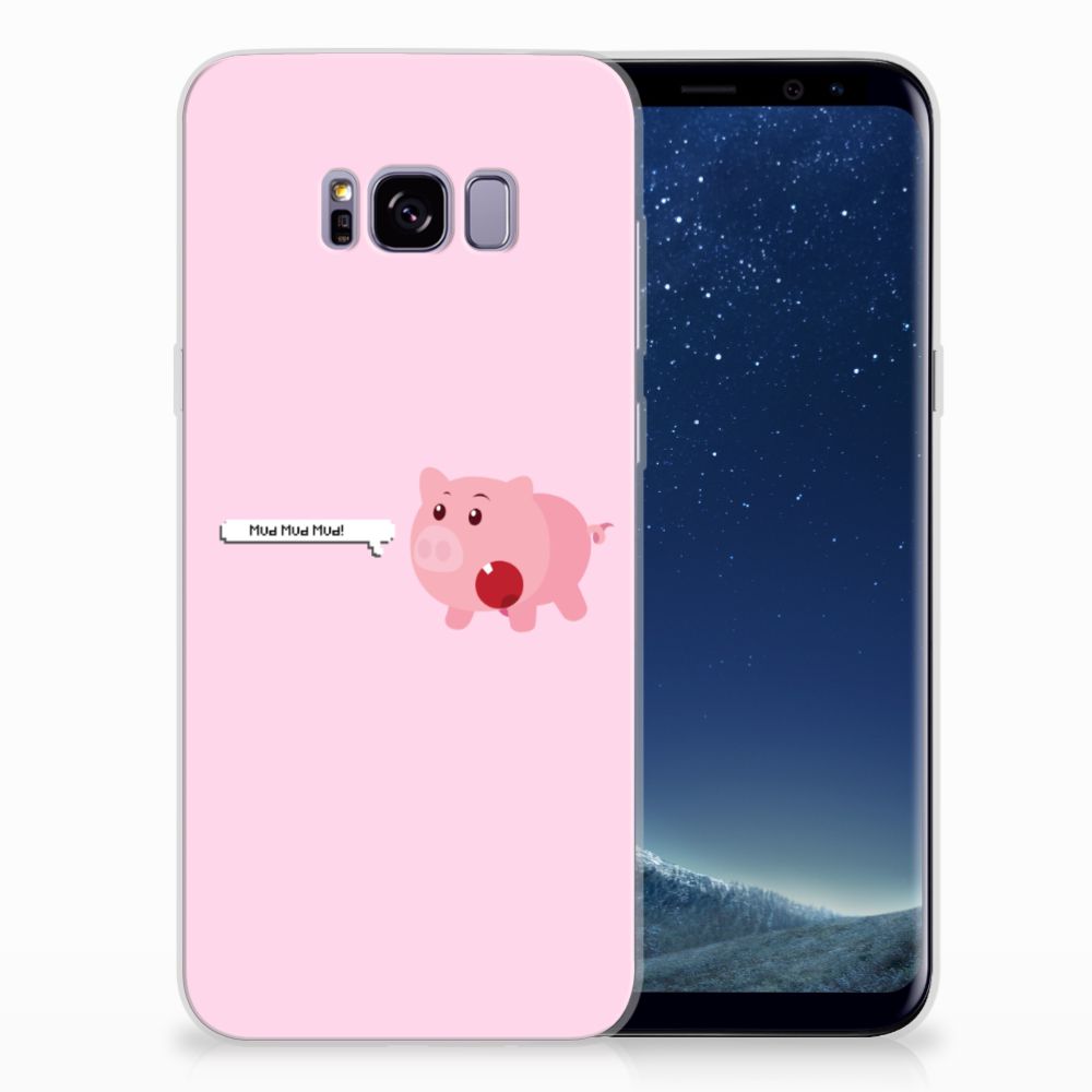 Samsung Galaxy S8 Plus Telefoonhoesje met Naam Pig Mud