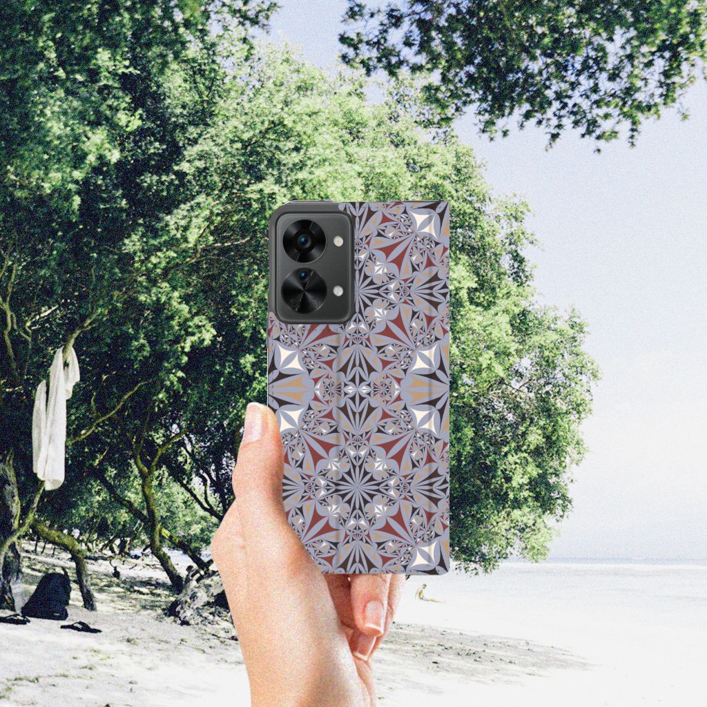 OnePlus Nord 2T Standcase Flower Tiles - B2C Telecom