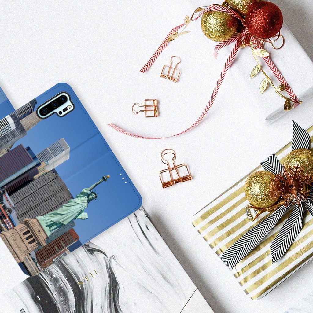 Huawei P30 Pro Flip Cover Vrijheidsbeeld