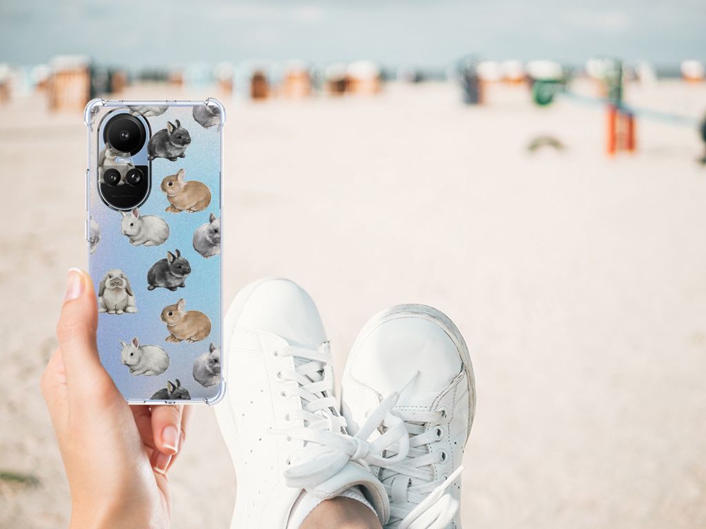 Case Anti-shock voor OPPO Reno10 | 10 Pro Konijntjes B2C Telecom