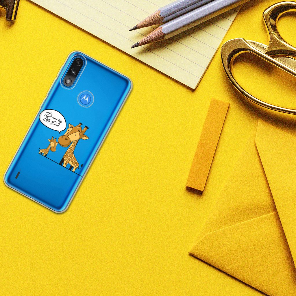Motorola Moto E7/E7i Power Telefoonhoesje met Naam Giraffe B2C Telecom