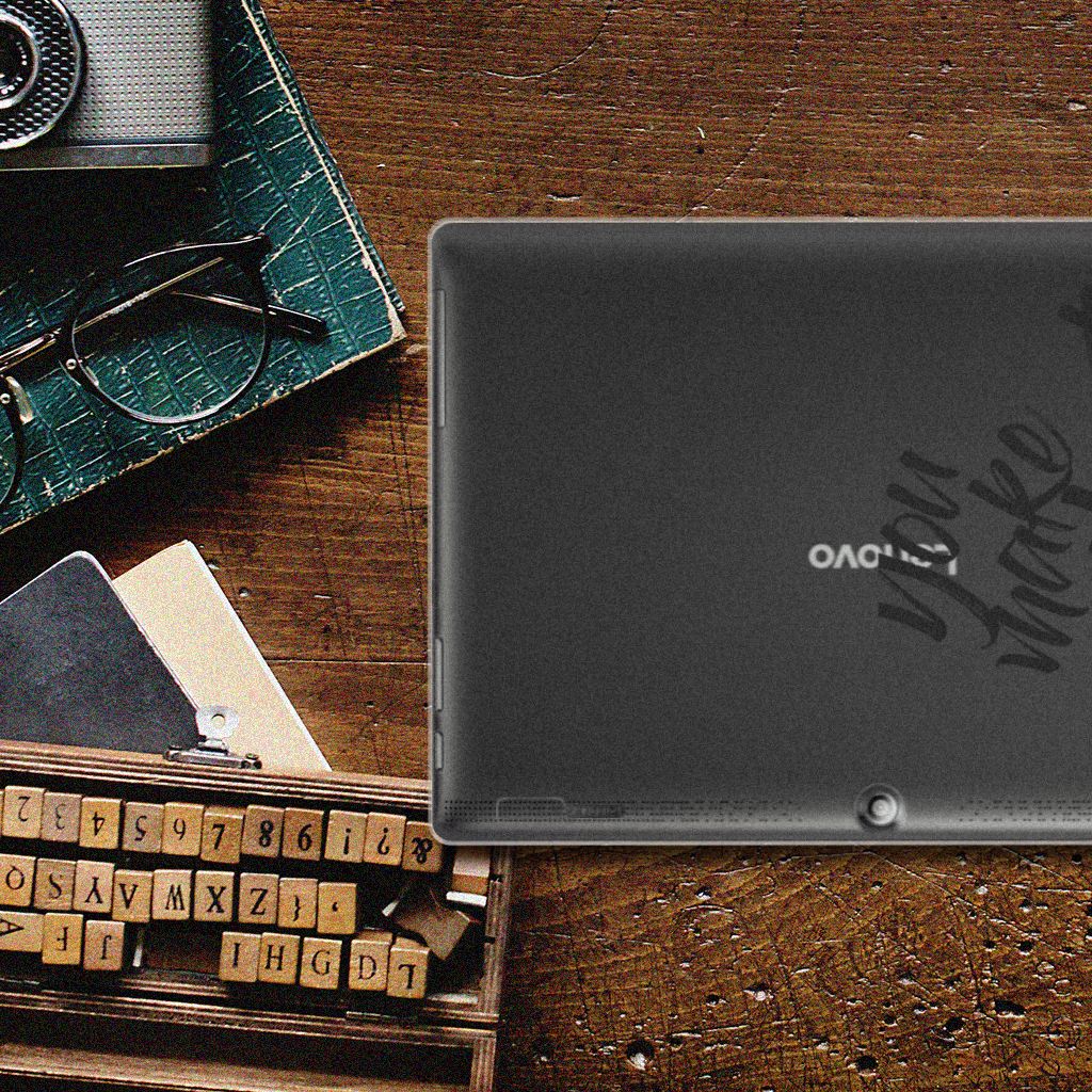 Lenovo Tab 10 | Tab 2 A10-30 Back cover met naam Heart Smile - B2C Telecom