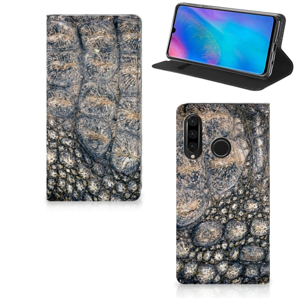 Huawei P30 Lite New Edition Hoesje maken Krokodillenprint