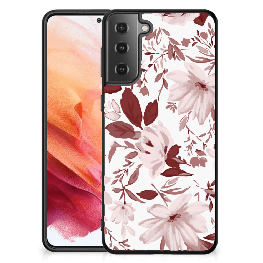 Kleurrijke Telefoonhoesje Samsung Galaxy S21 Watercolor Flowers