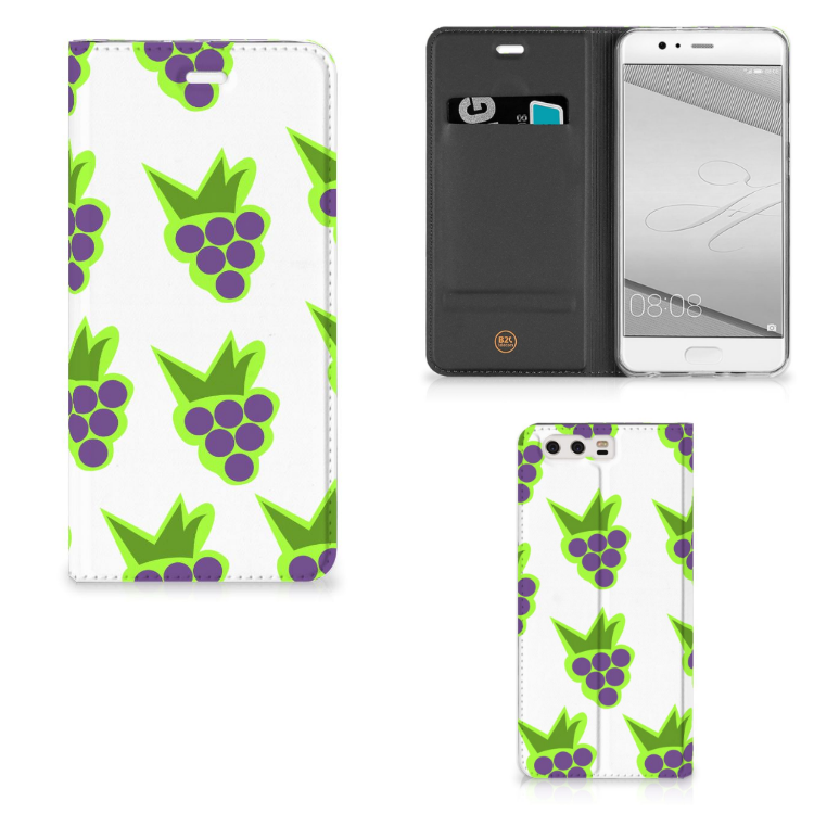 Huawei P10 Plus Flip Style Cover Druiven