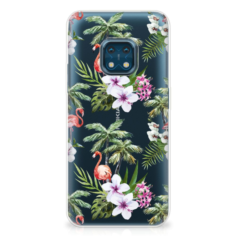 Nokia XR20 TPU Hoesje Flamingo Palms
