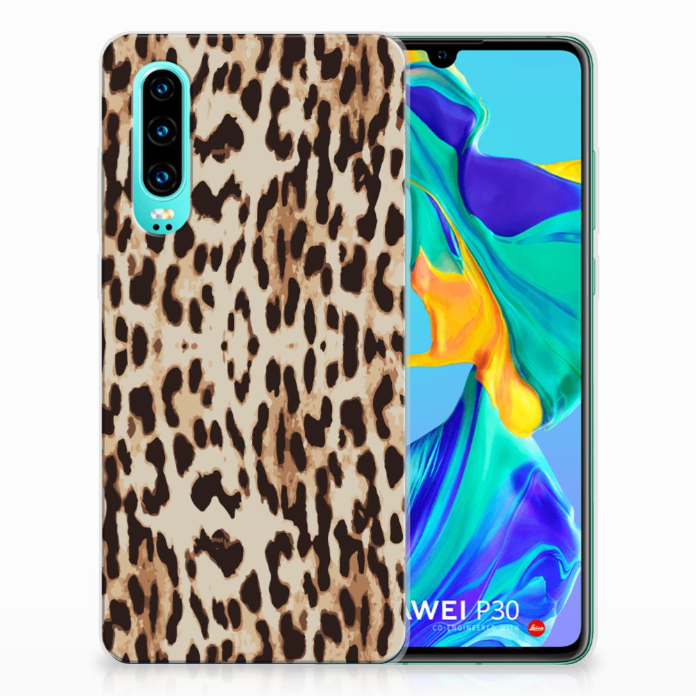 Huawei P30 TPU Hoesje Leopard