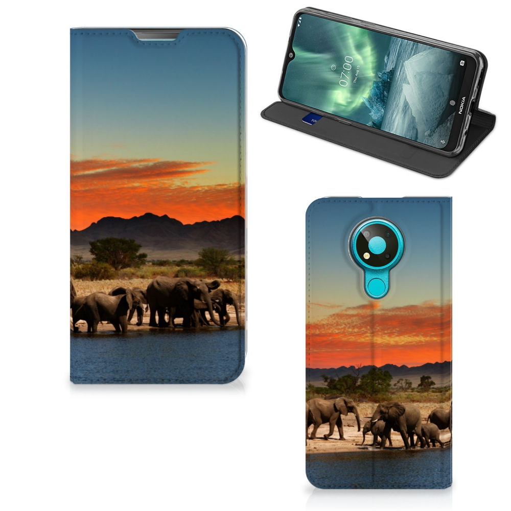 Nokia 3.4 Hoesje maken Olifanten - B2C Telecom