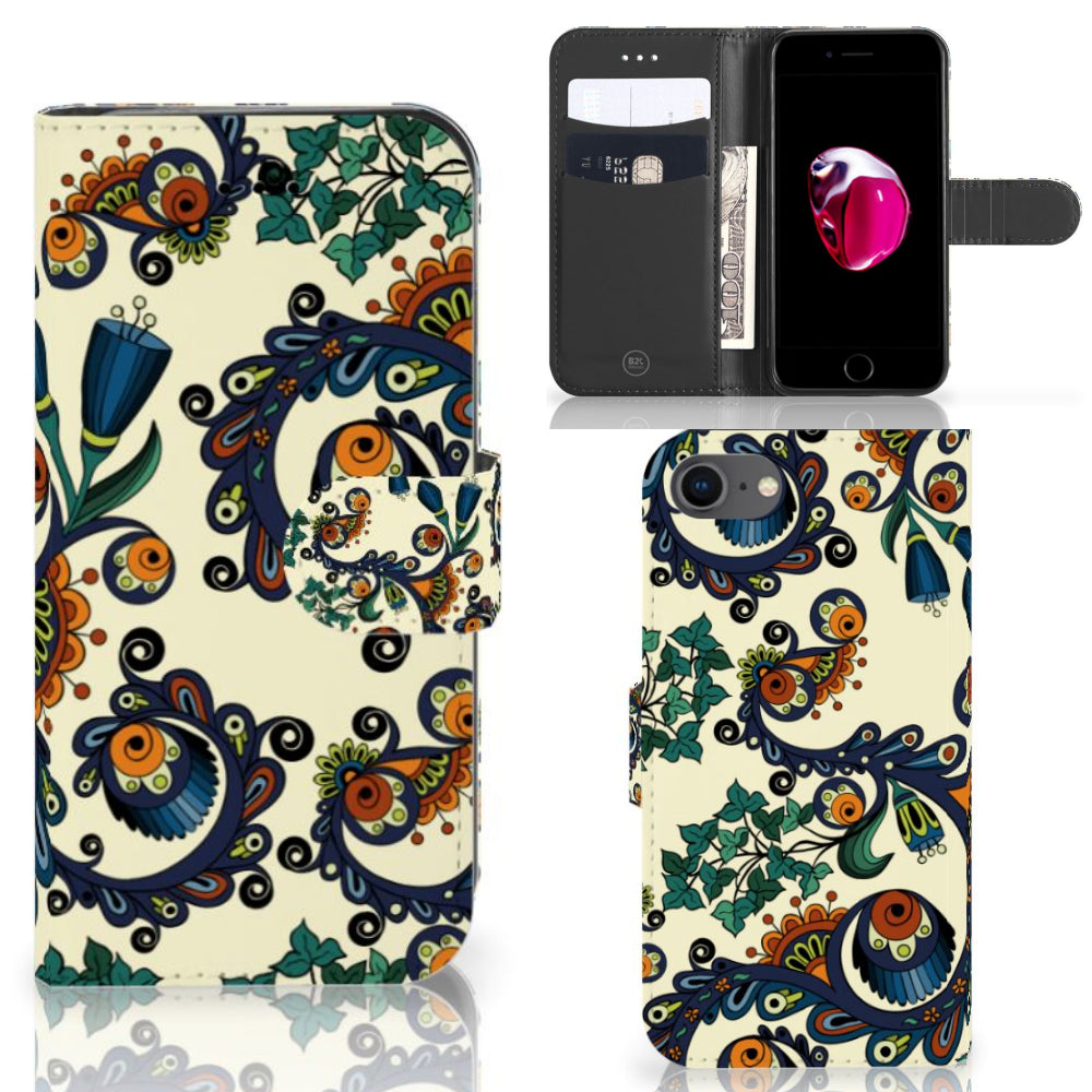 Wallet Case iPhone 7 | 8 | SE (2020) | SE (2022) Barok Flower