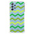 Samsung Galaxy A73 Doorzichtige Silicone Hoesje Zigzag Groen