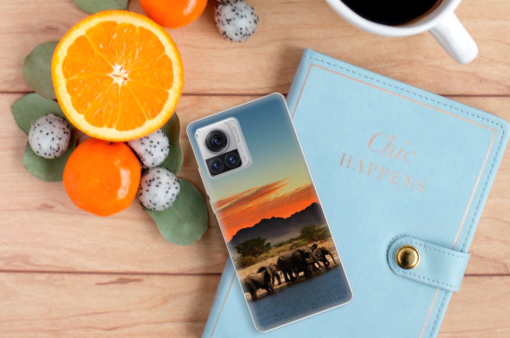 Motorola Moto X30 Pro TPU Hoesje Olifanten