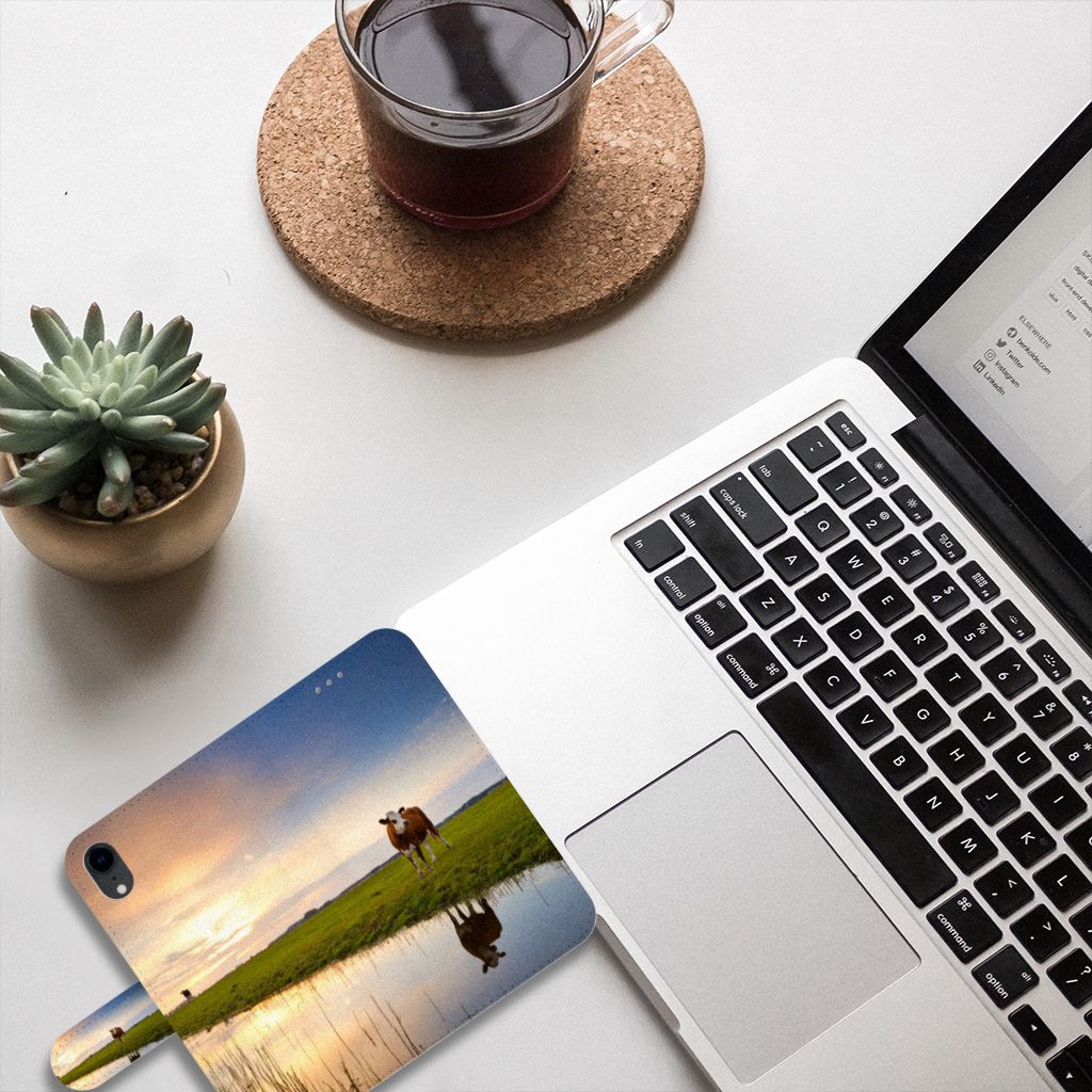 Apple iPhone Xr Telefoonhoesje met Pasjes Koe