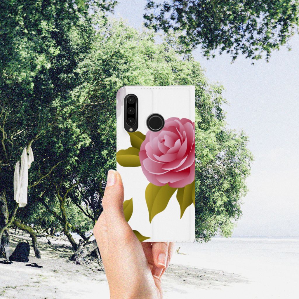 Huawei P30 Lite New Edition Smart Cover Roses