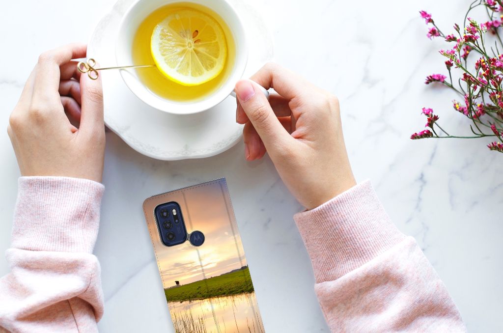 Motorola Moto G60s Hoesje maken Koe - B2C Telecom