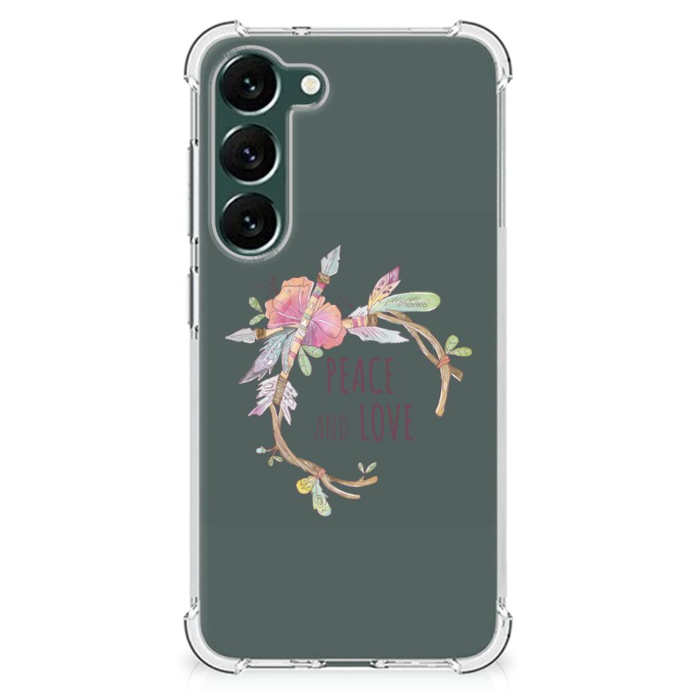 Samsung Galaxy S23 Plus Stevig Bumper Hoesje Boho Text