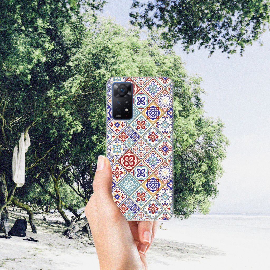 Xiaomi Redmi Note 11 Pro 5G TPU Siliconen Hoesje Tiles Color B2C Telecom