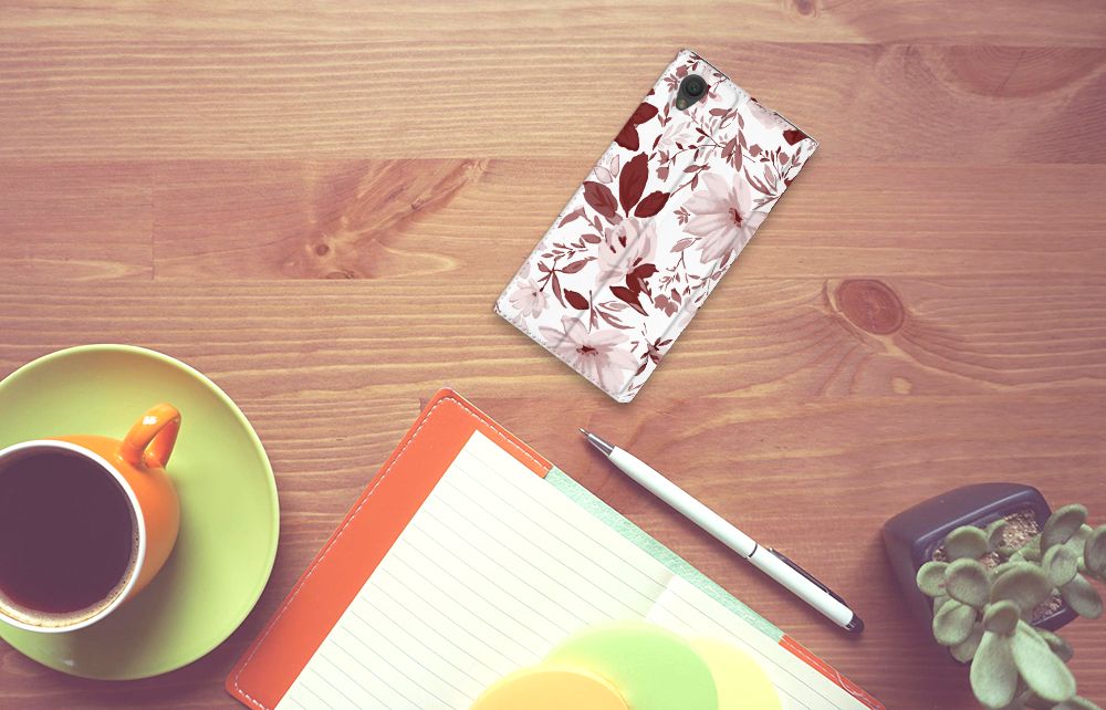 Bookcase Sony Xperia L1 Watercolor Flowers