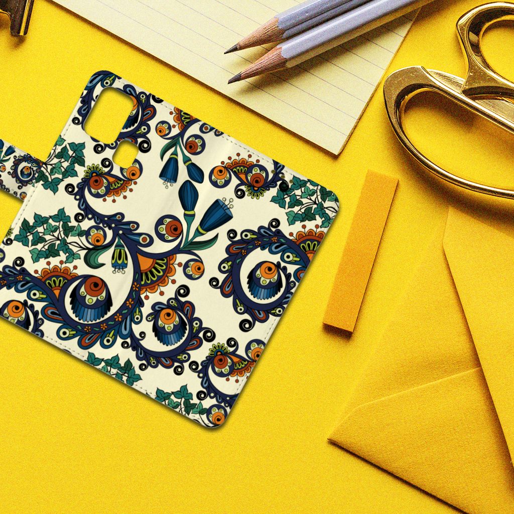 Wallet Case Samsung Galaxy M31 Barok Flower