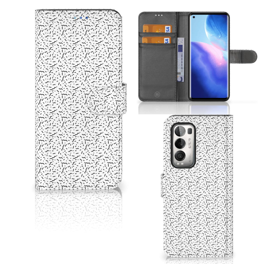 OPPO Find X3 Neo 5G Telefoon Hoesje Stripes Dots