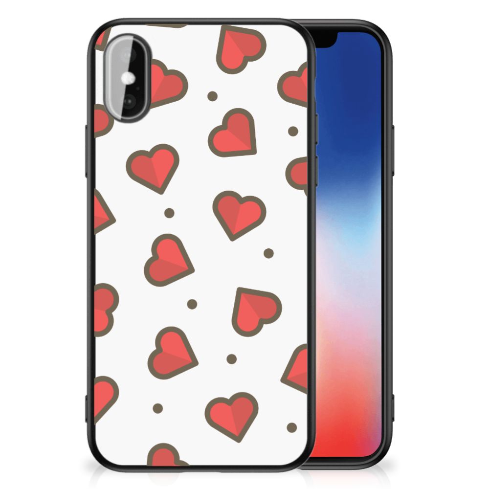 iPhone X | Xs Back Case Hearts