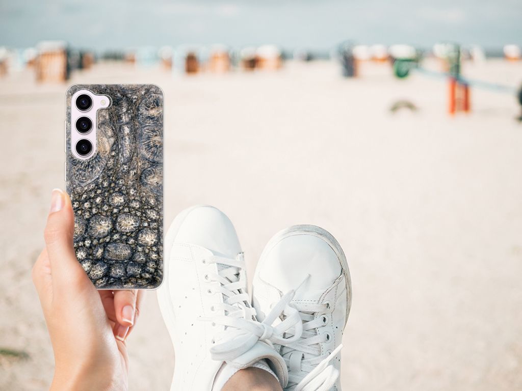 Samsung Galaxy S23 TPU Hoesje Krokodillenprint B2C Telecom