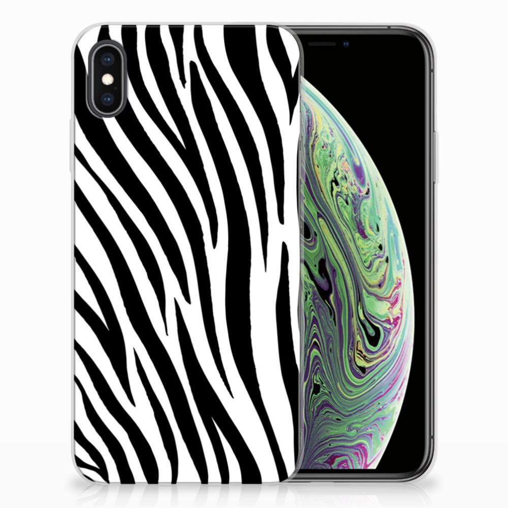 Apple iPhone Xs Max TPU Hoesje Zebra