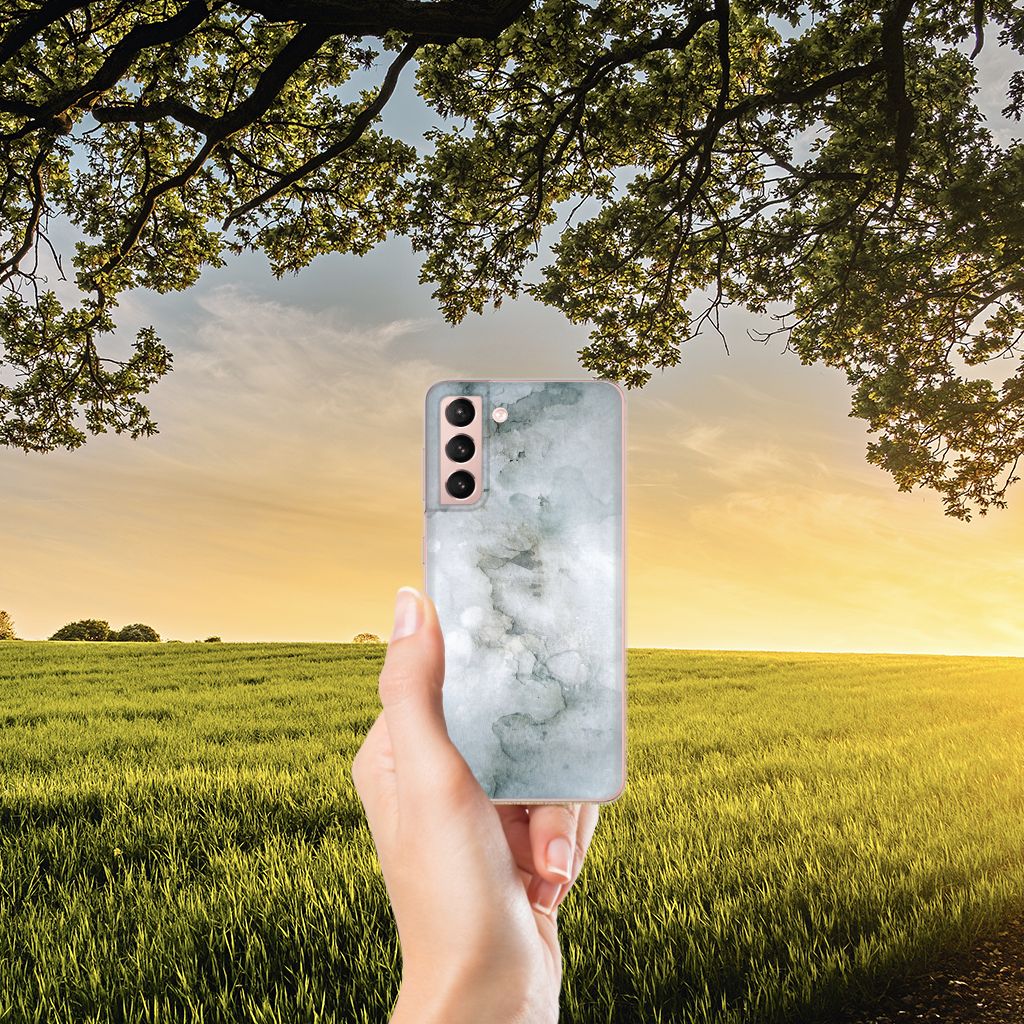 Hoesje maken Samsung Galaxy S21 Painting Grey B2C Telecom