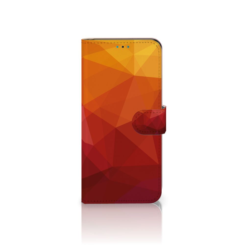 Book Case voor Motorola Moto G10 | G20 | G30 Polygon Red