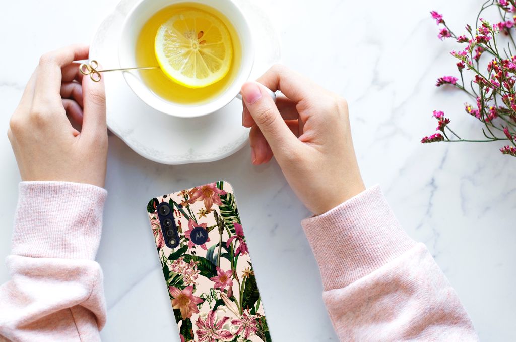 Motorola Moto G8 Power Lite TPU Case Flowers B2C Telecom